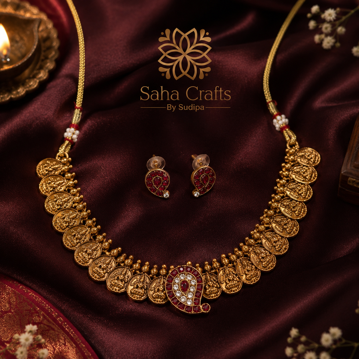 Mango Ginni Gold Neckless Set
