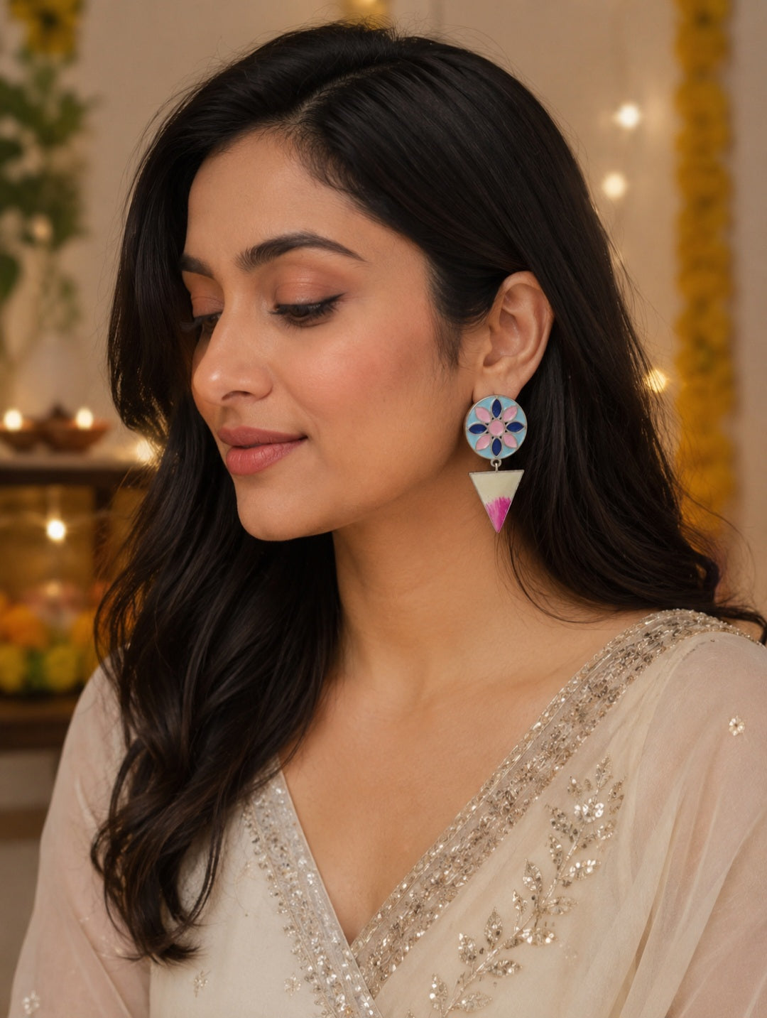 Oishi Silver Earrings