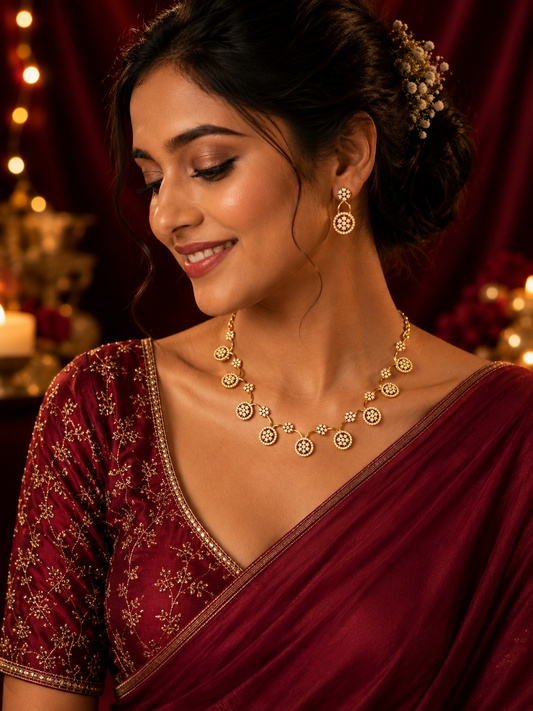 Flora Diamond Neckless Set