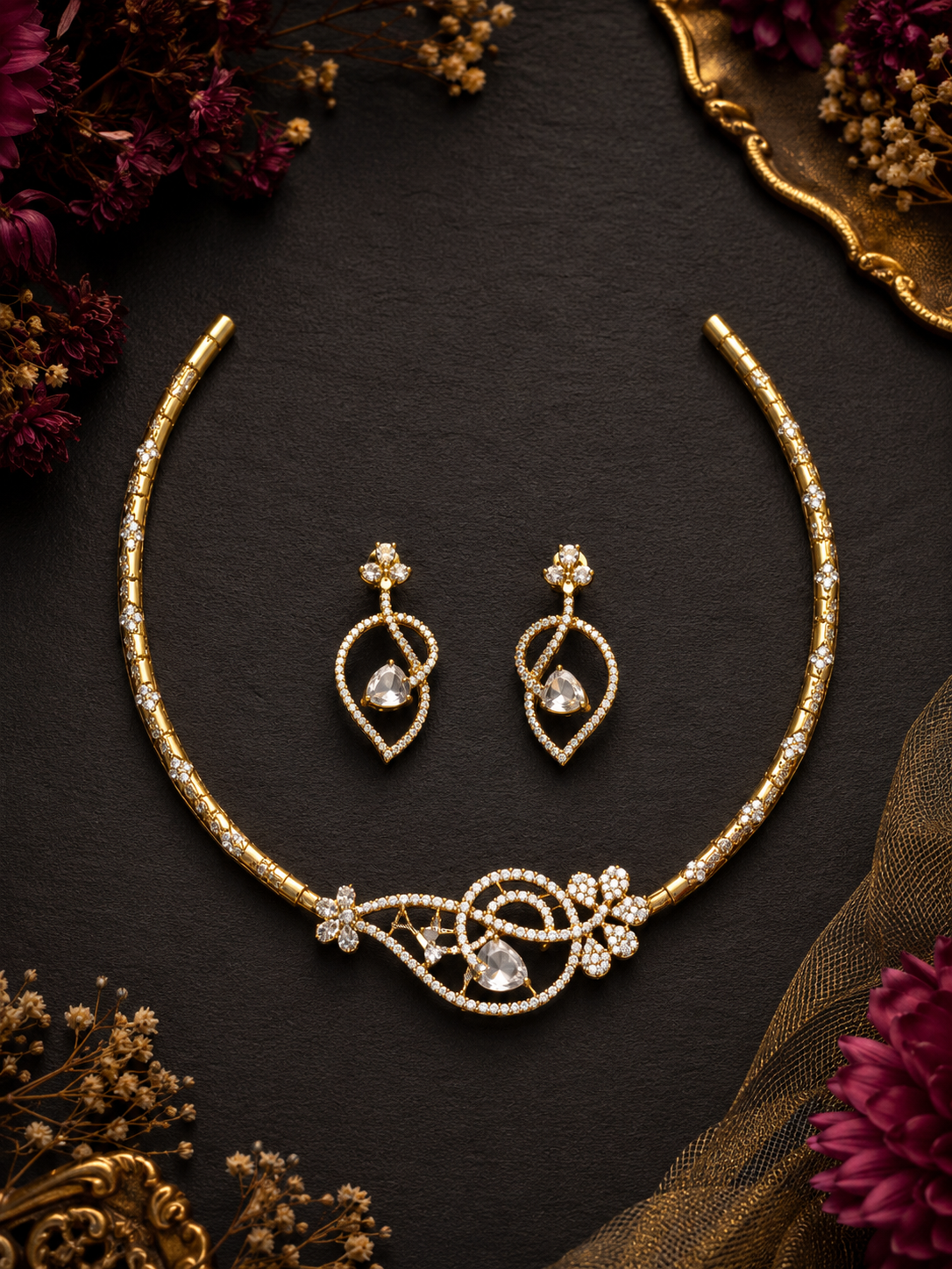 Roohani Hasli Neckless Set
