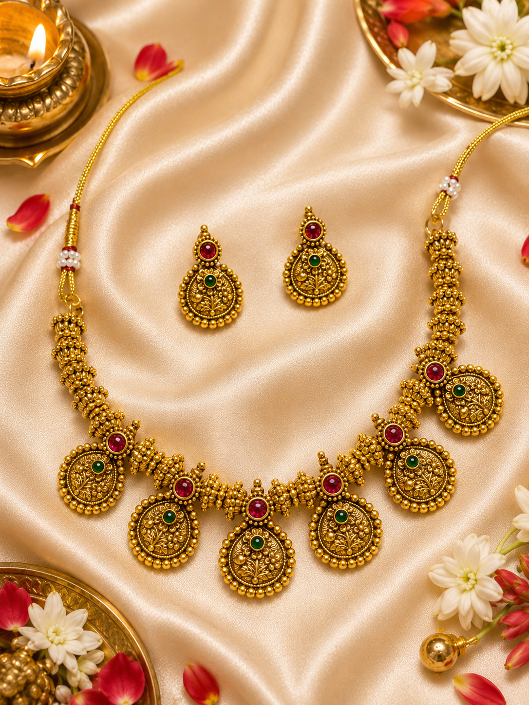Oishi Gold Neckless Set