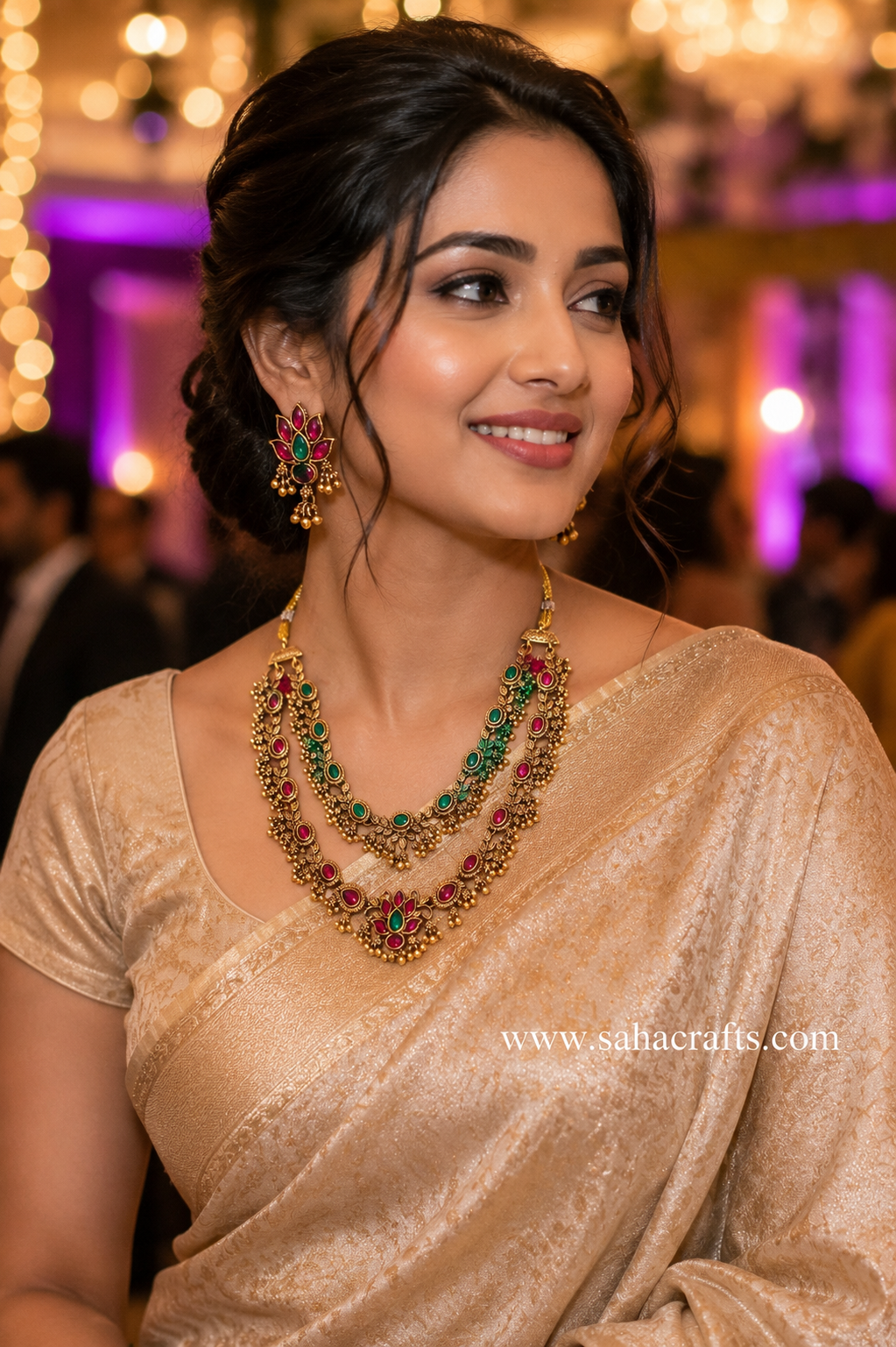 Raashi Gold Neckless Set