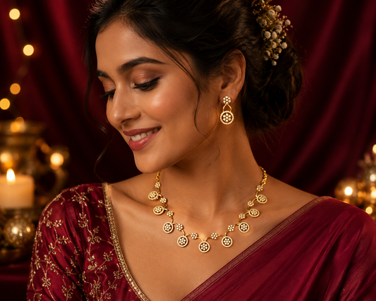 Flora Diamond Neckless Set