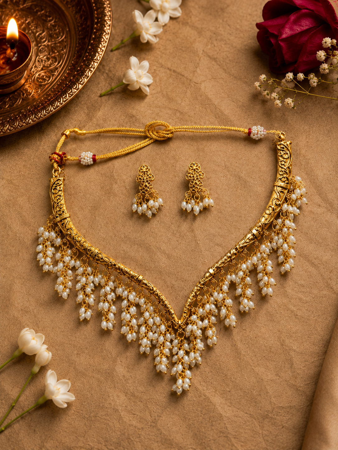 Elsa Gold Neckless Set
