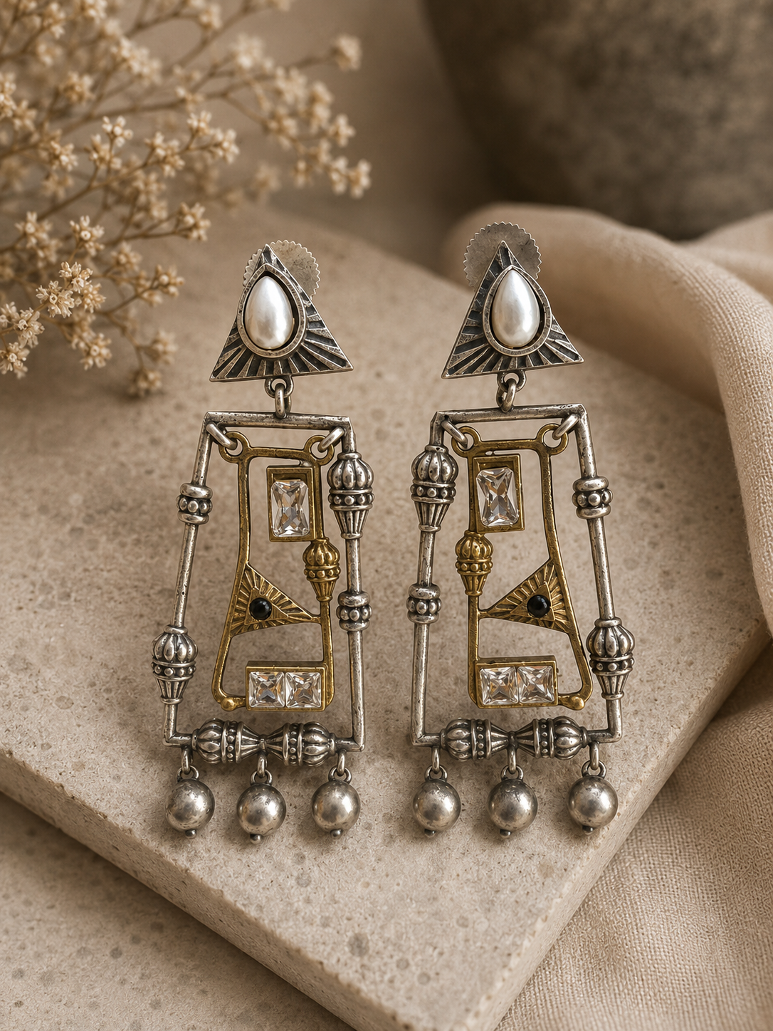Zoya Silver Earrings