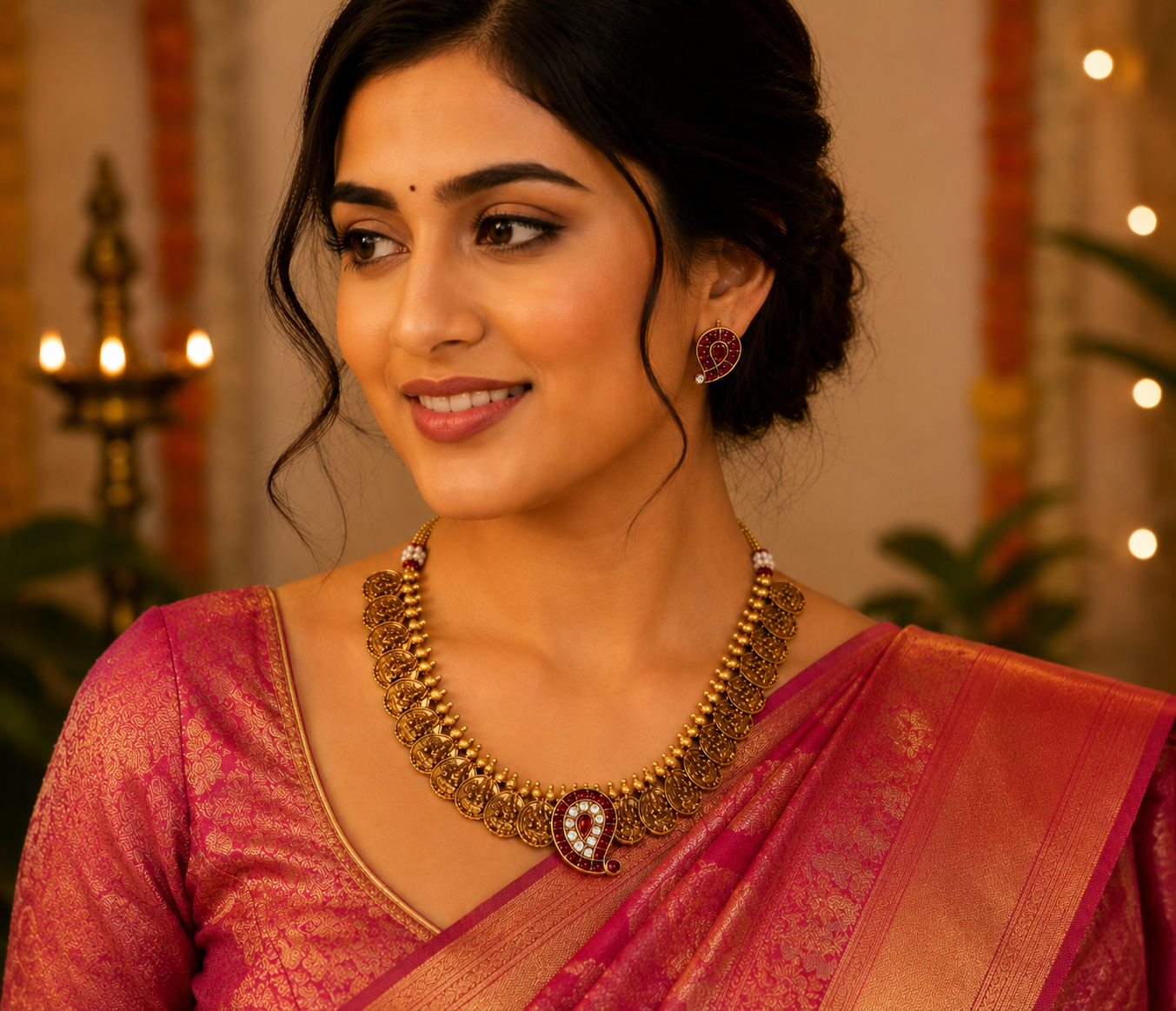 Mango Ginni Gold Neckless Set