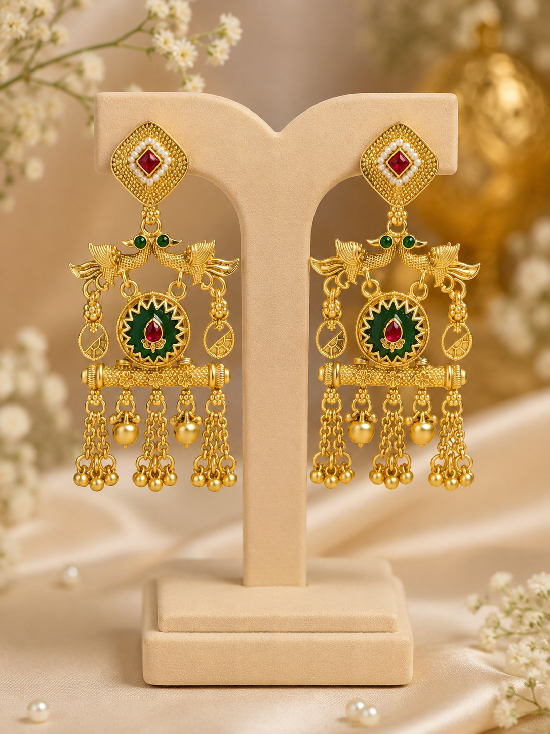 Sohini Long Kashmiri Earrings
