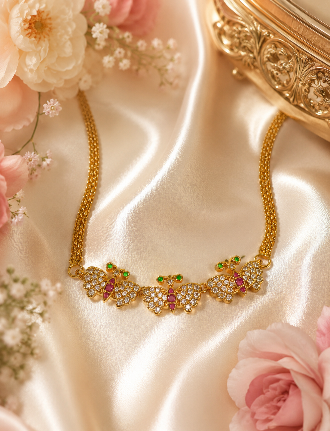 Teen Titli Choker (Earrings are not included)