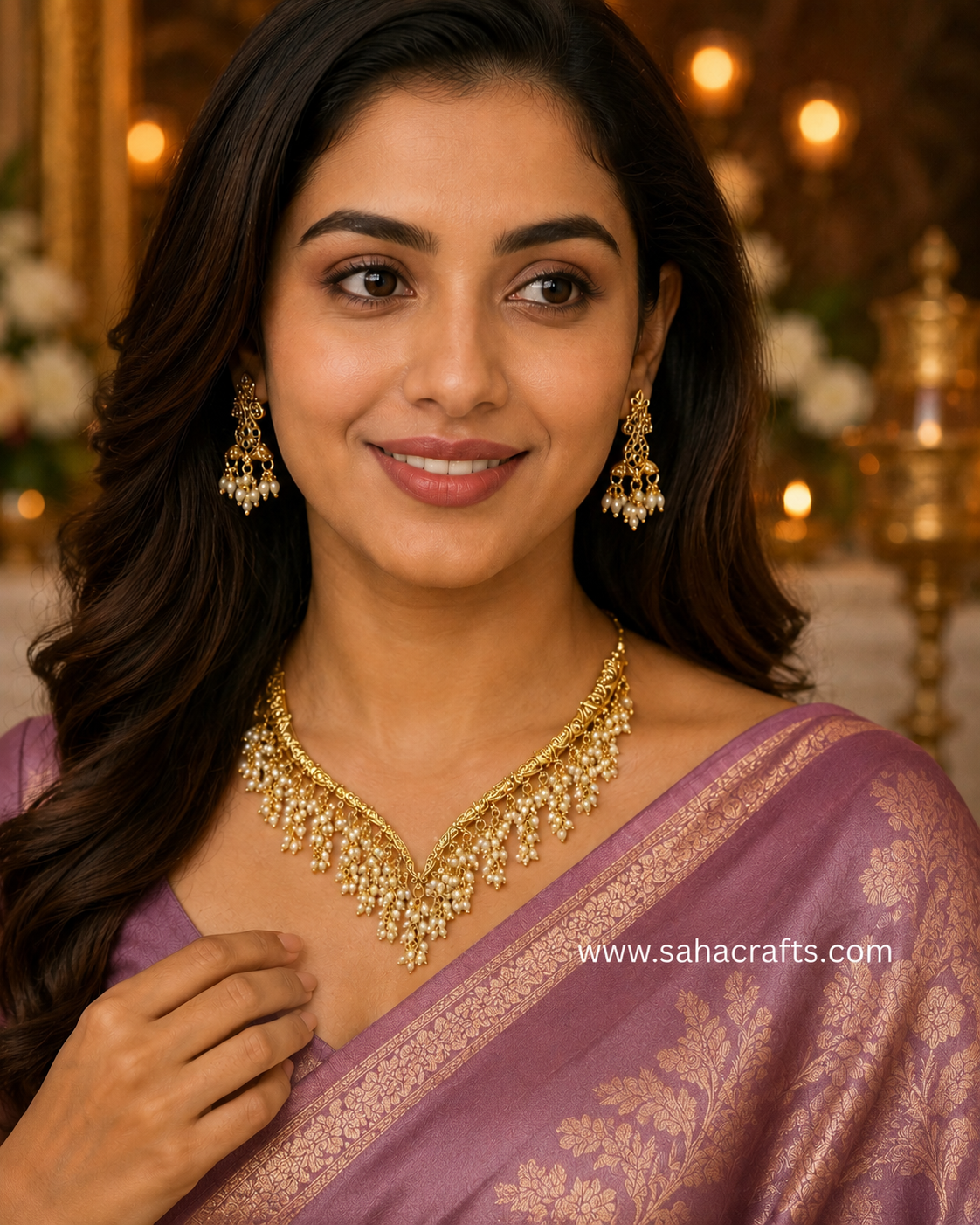 Elsa Gold Neckless Set
