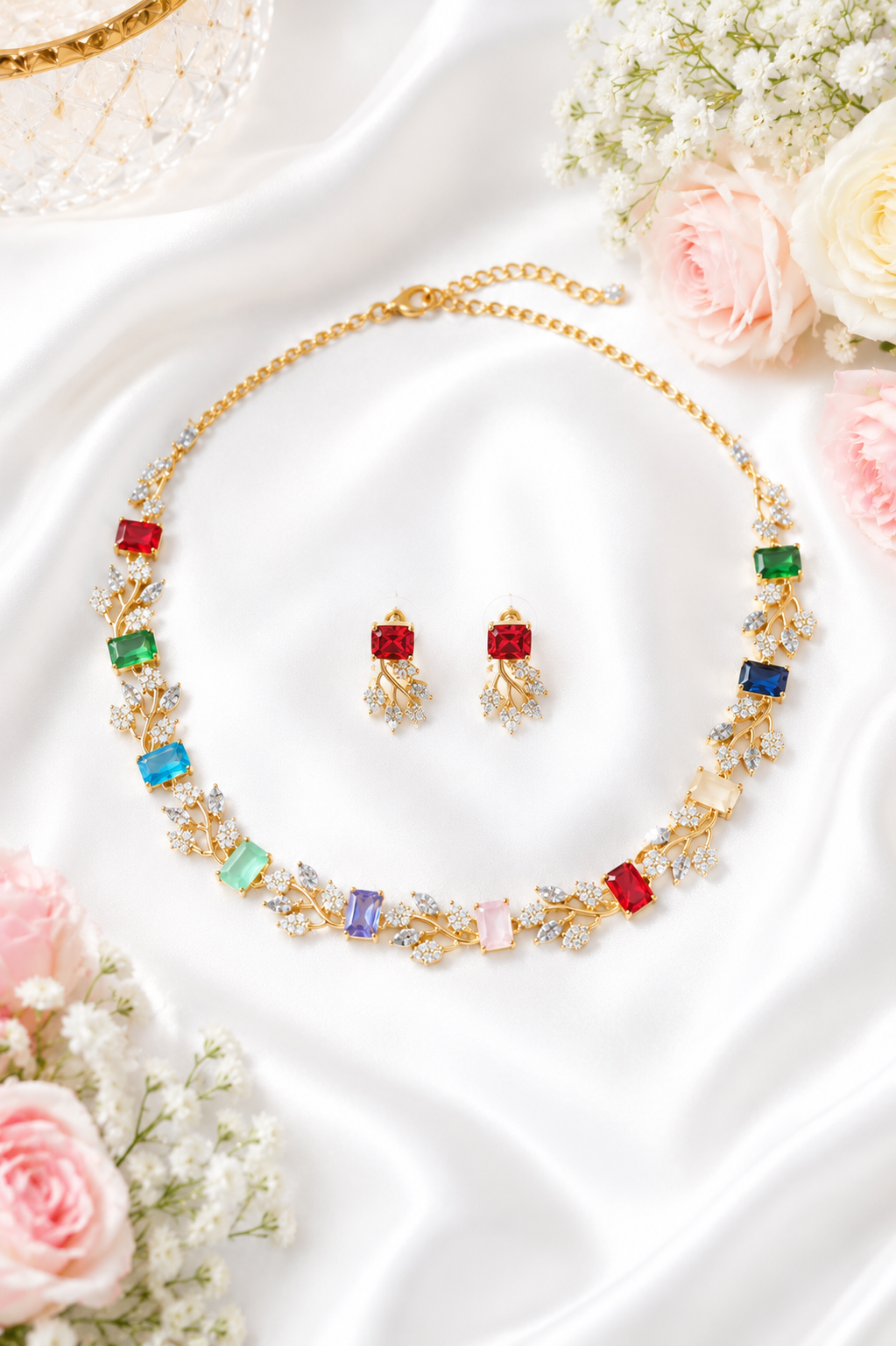 Raaya Semi-precious Stones Necklace Set