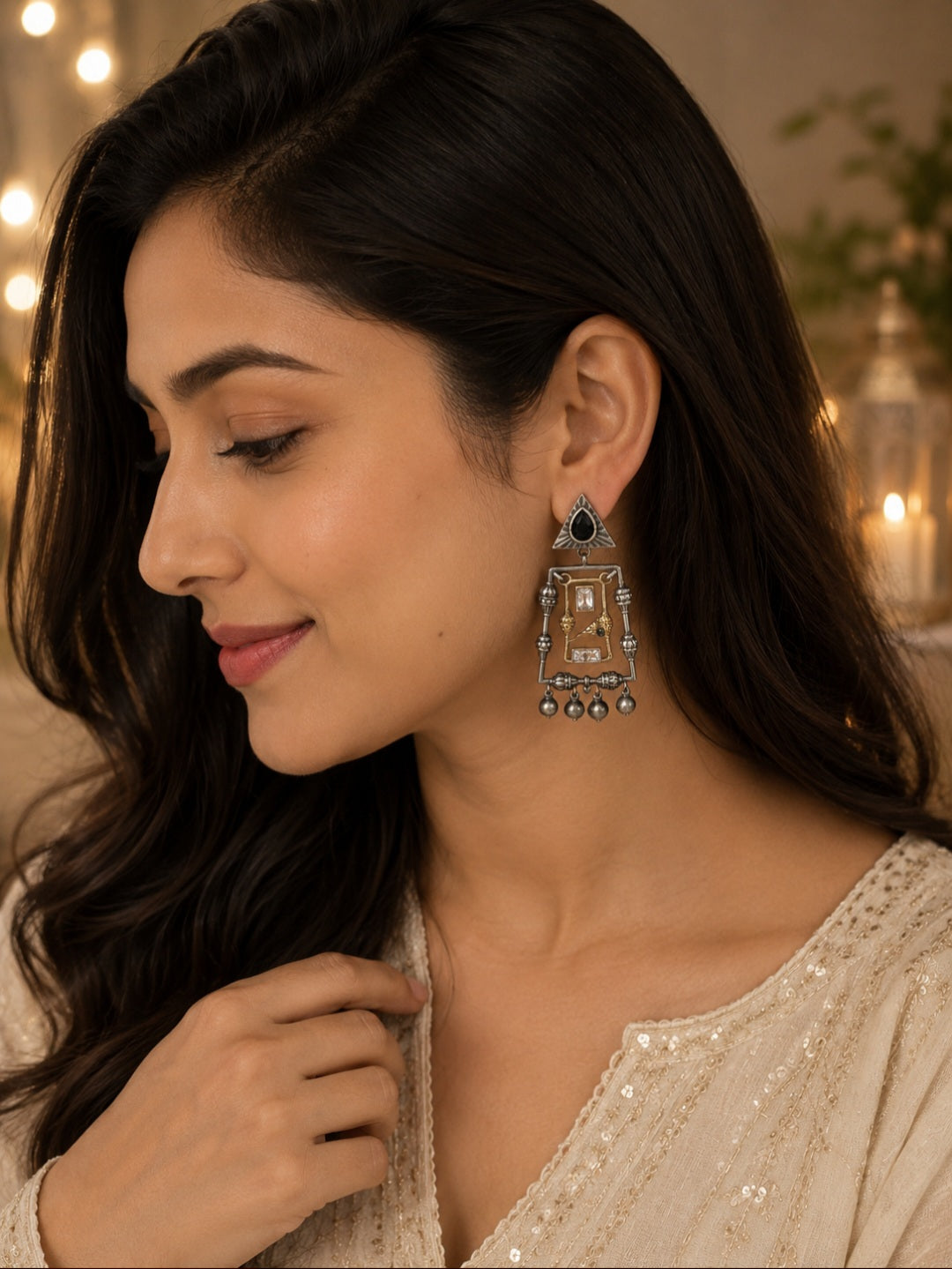 Zoyee Silver Earrings