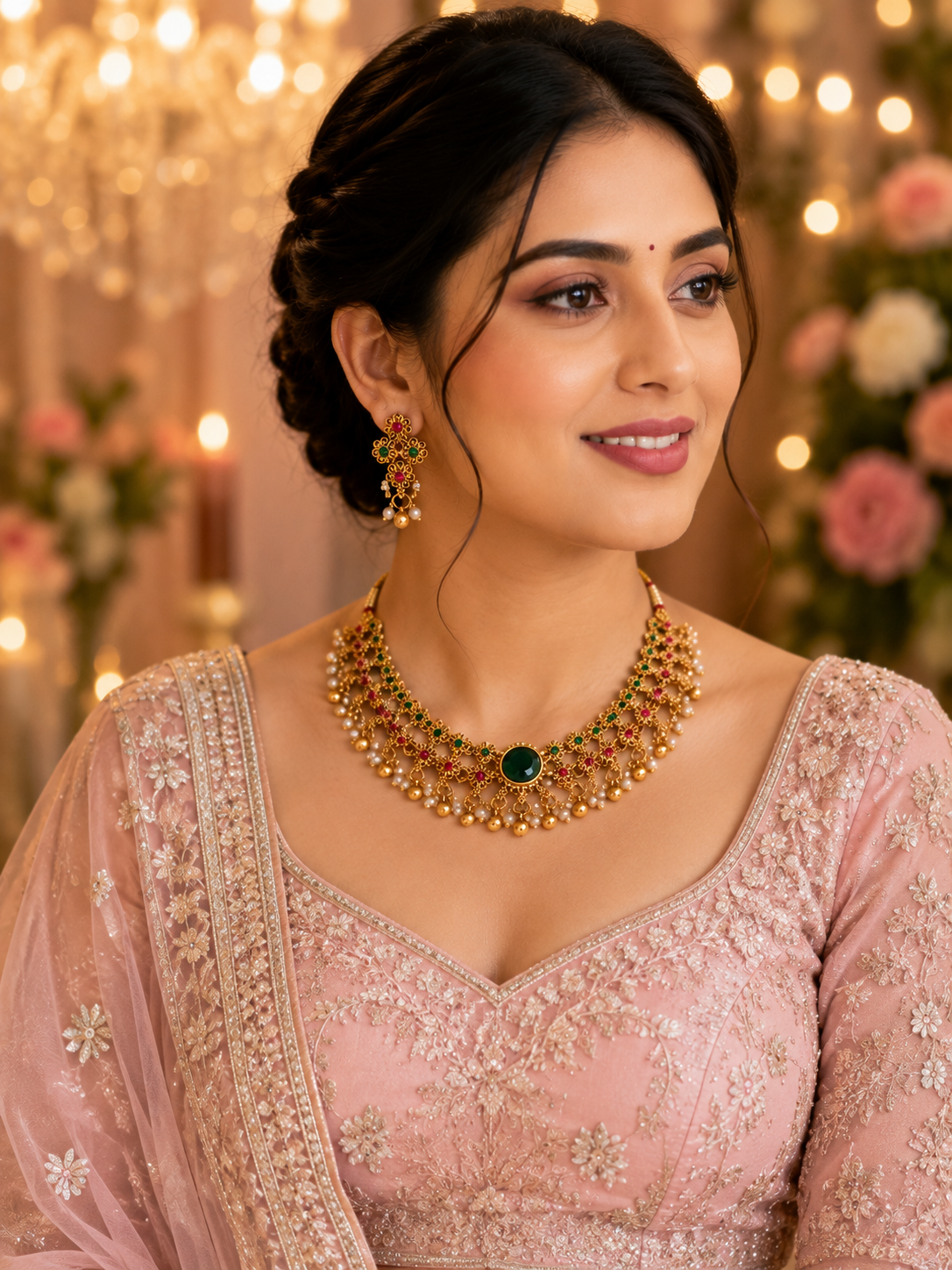 Mohita Emerald Neckless Set