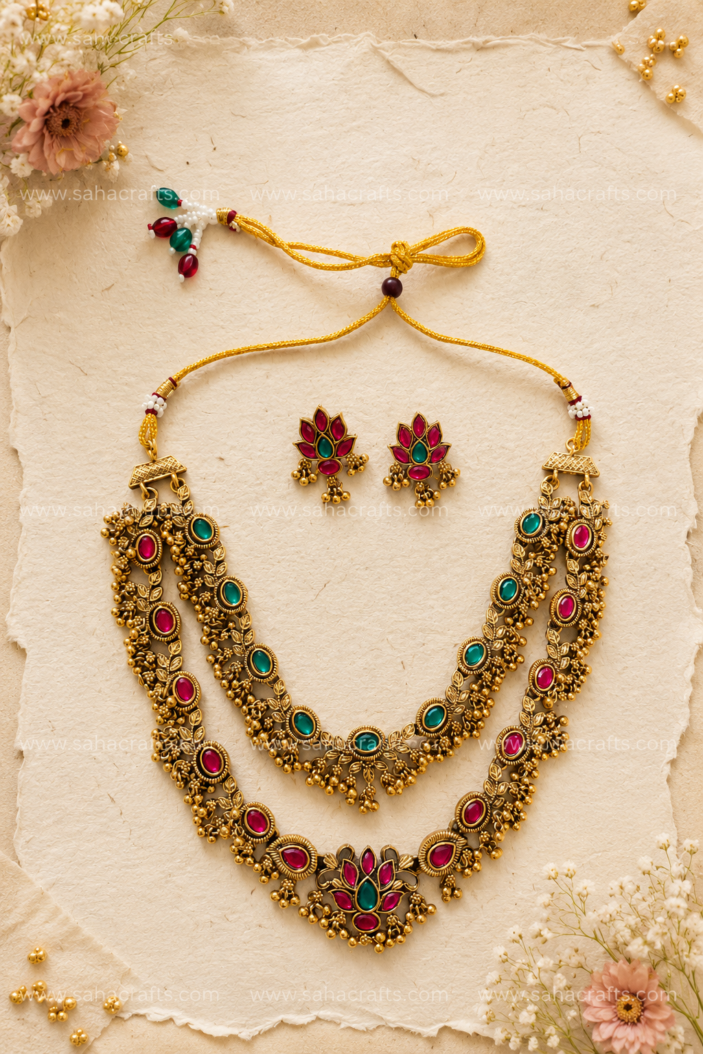 Raashi Gold Neckless Set