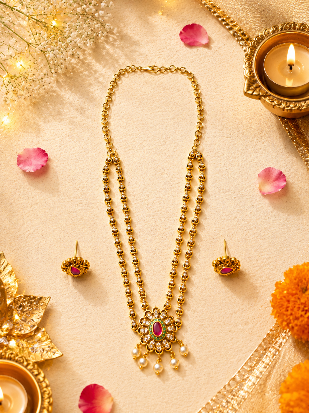 Chandni Multicolor Neckless Set