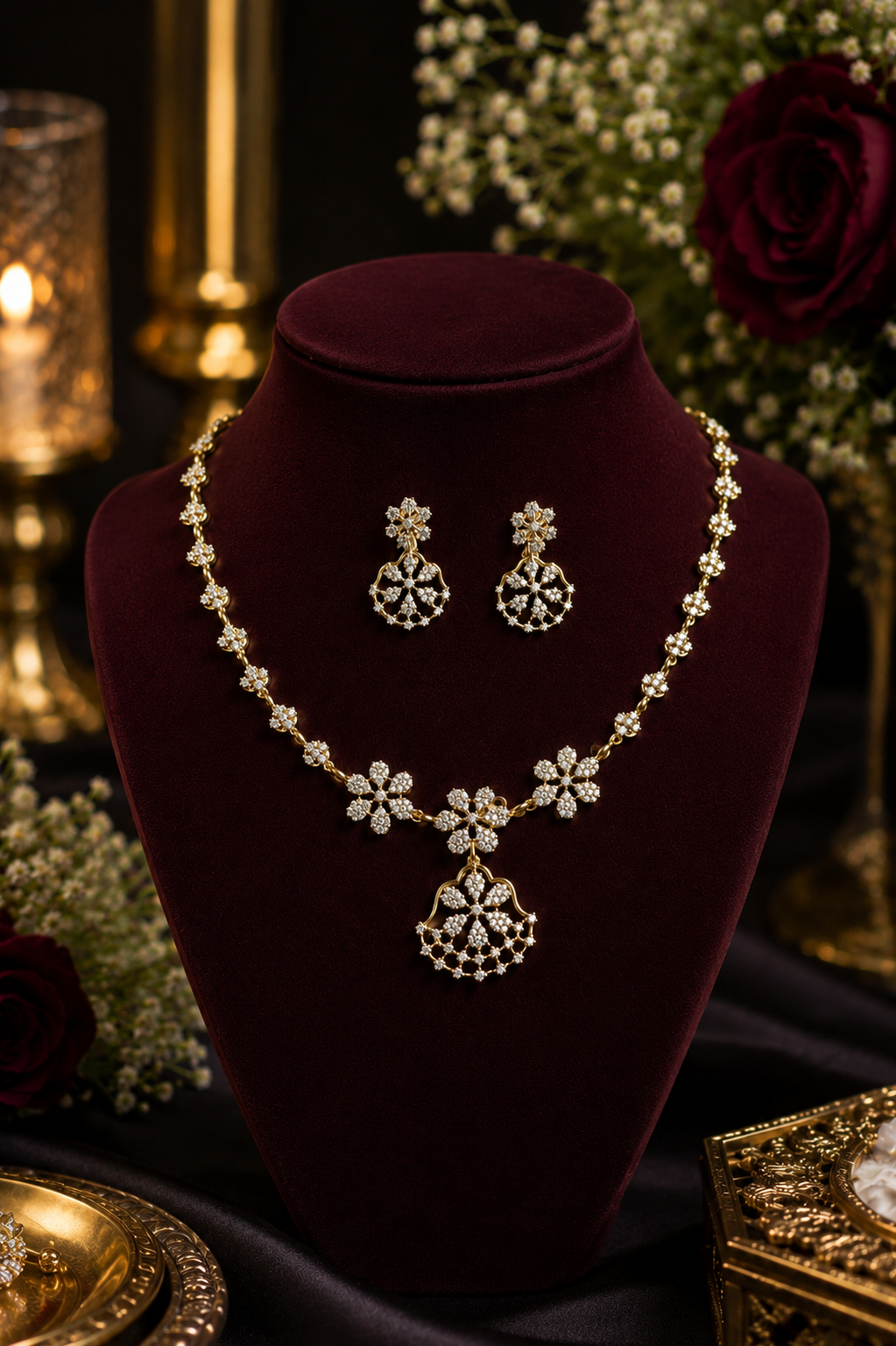 Azra Diamond Necklace Set