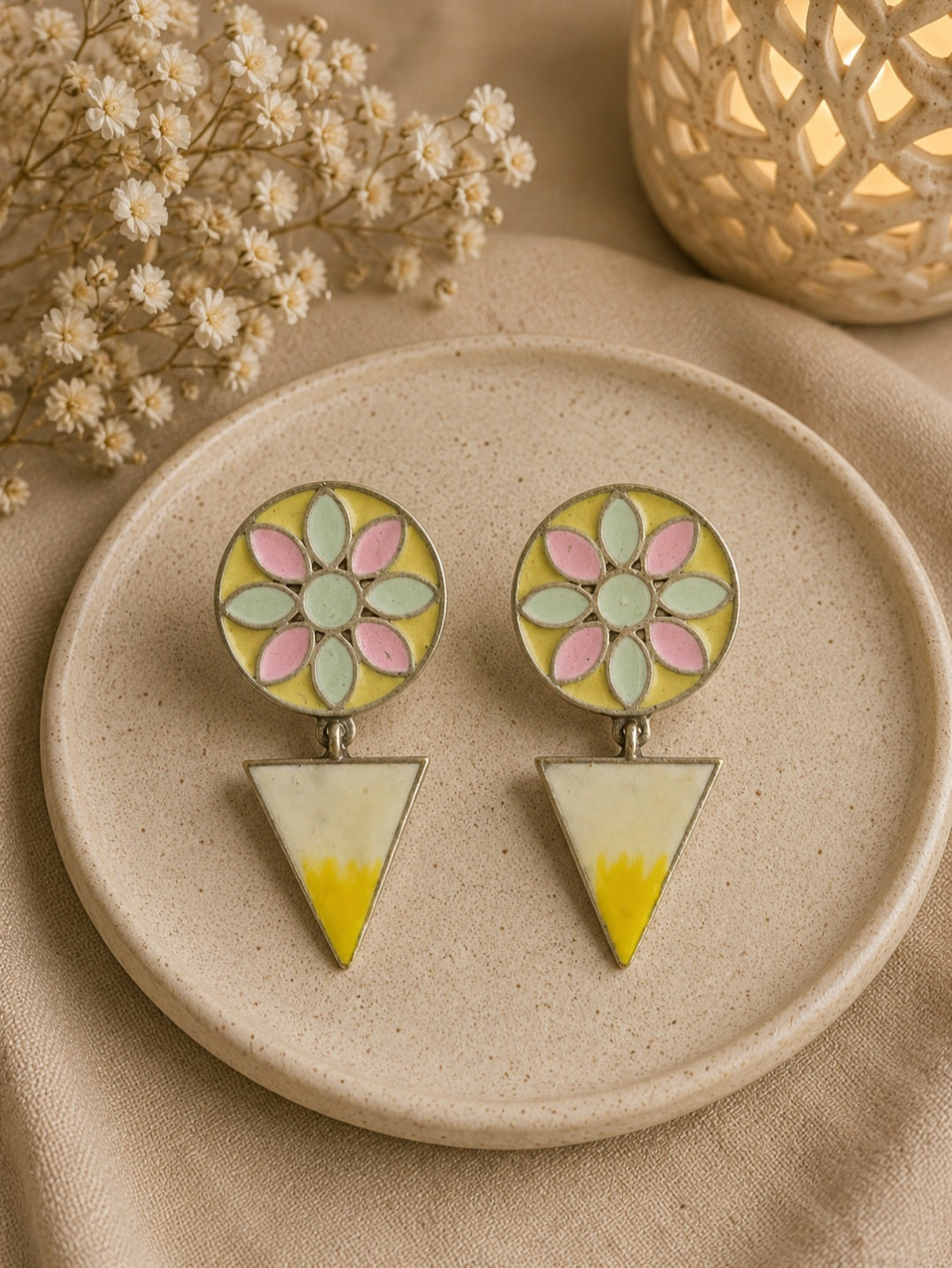 Oindrila Silver Earrings