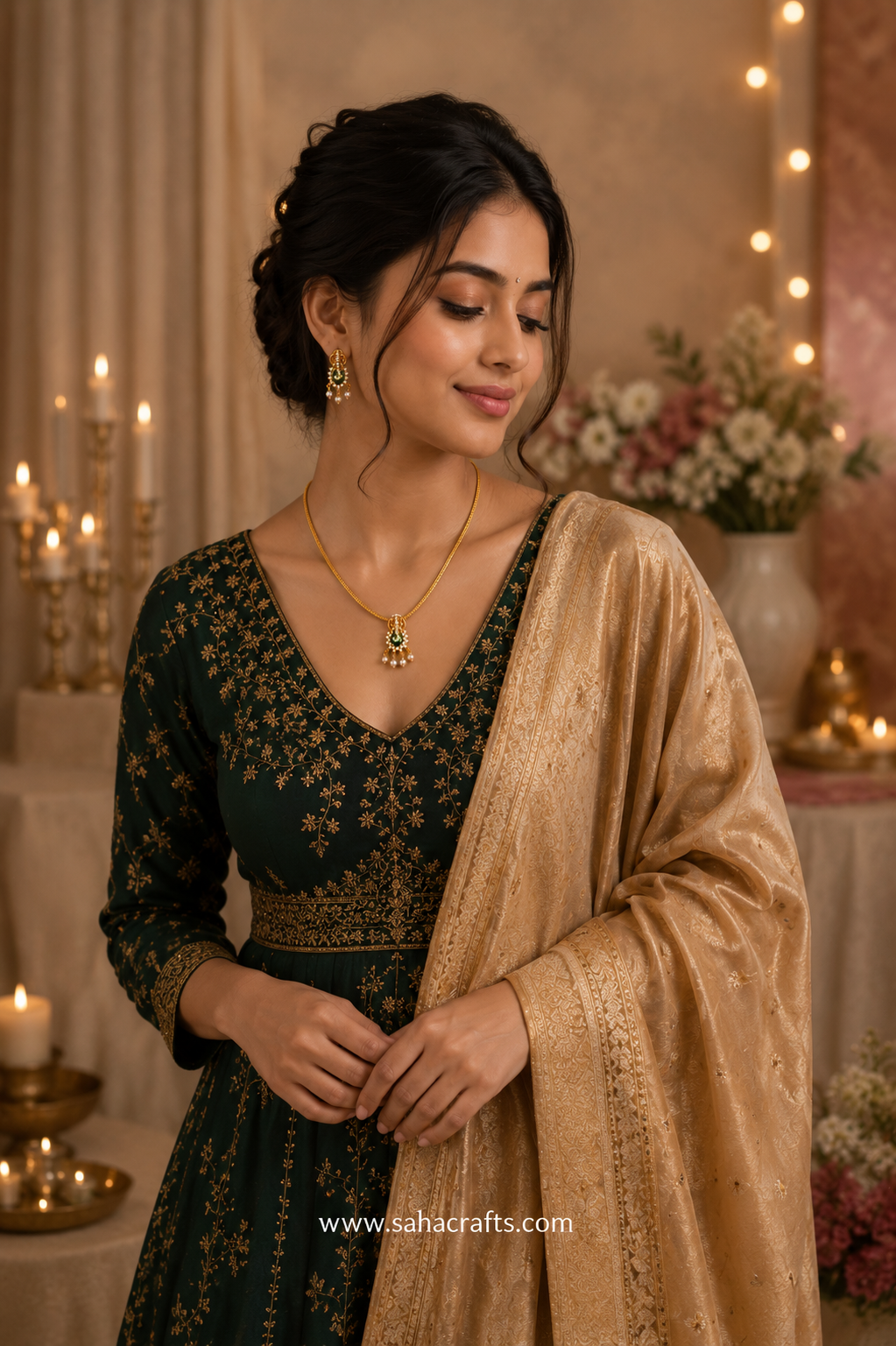 Gajanan Pendant Set