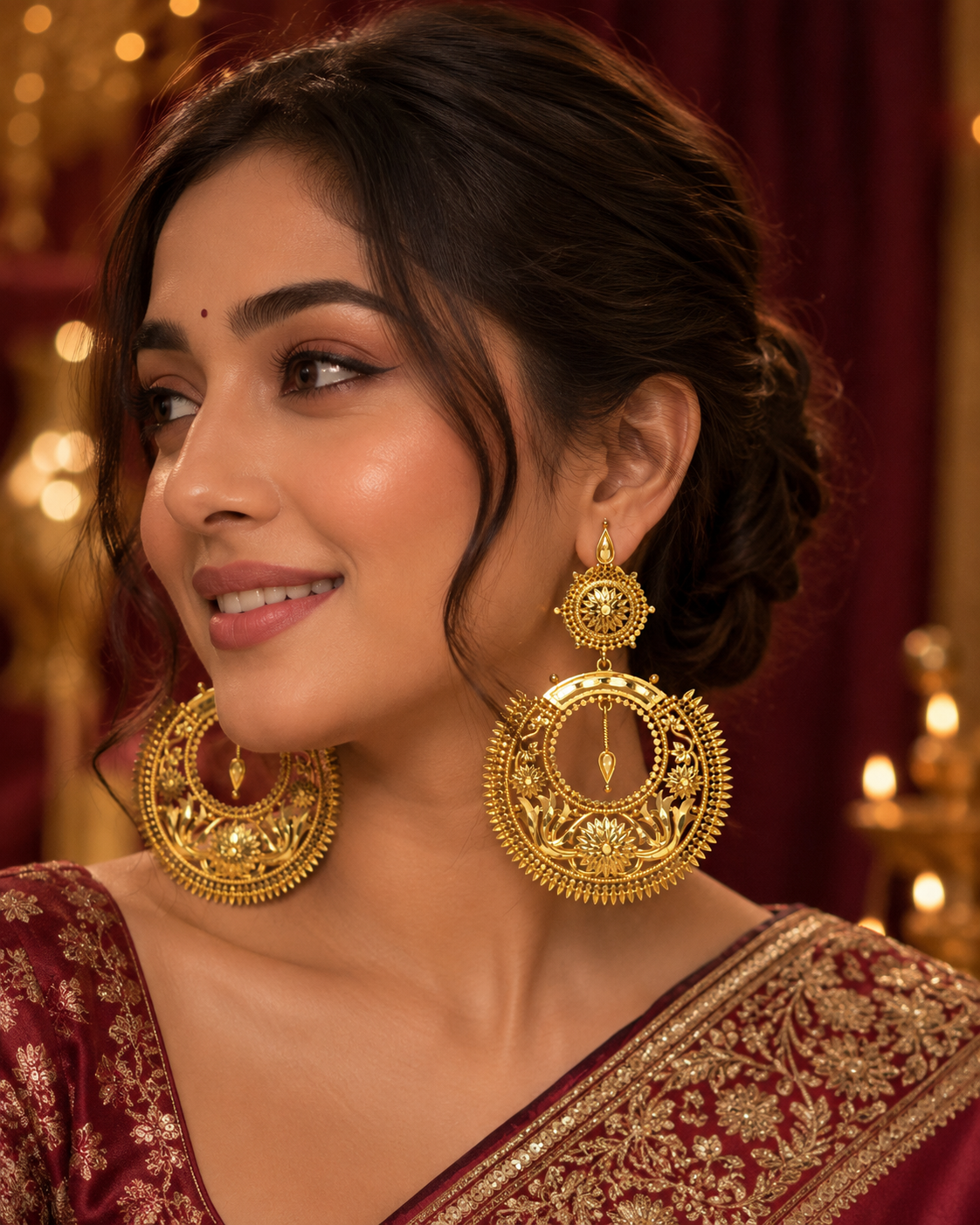 Lajbanti Chandbali Earrings