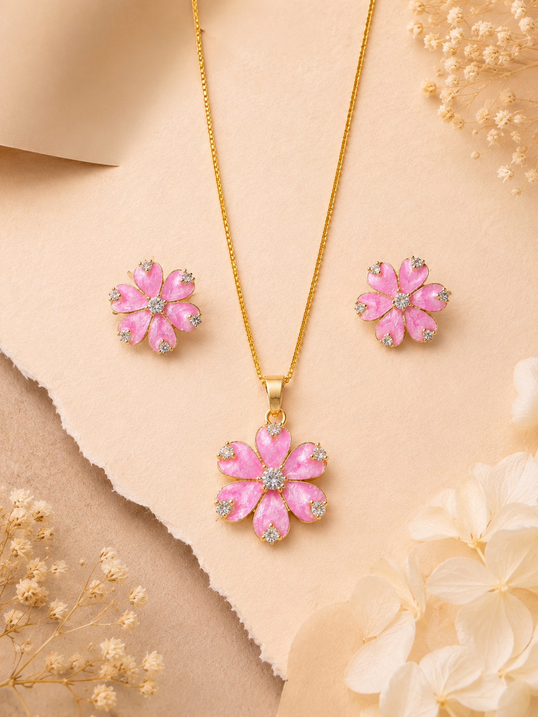 Phool Pendant Set