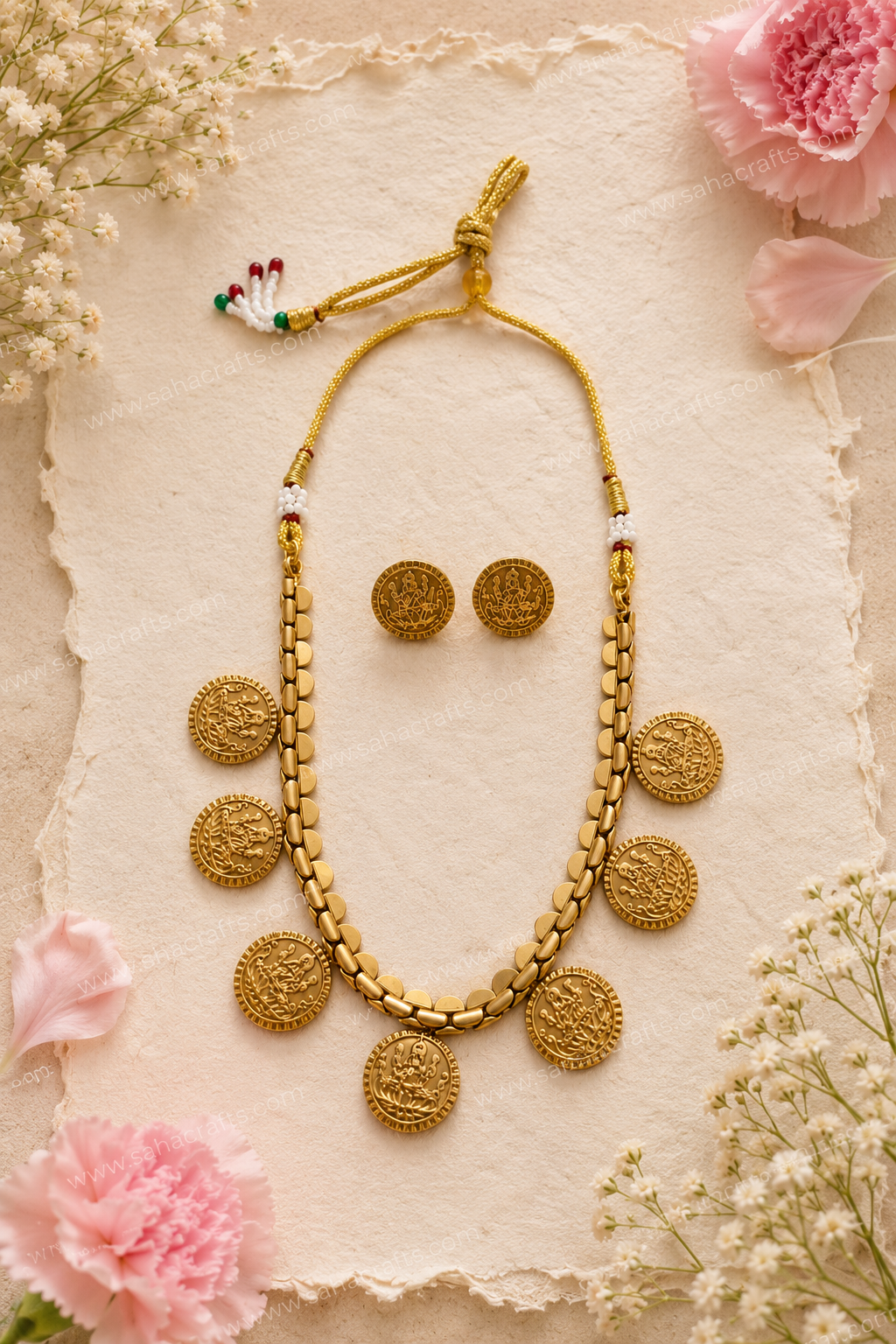 Haripriya 2-in-1 Gold Neckless Set