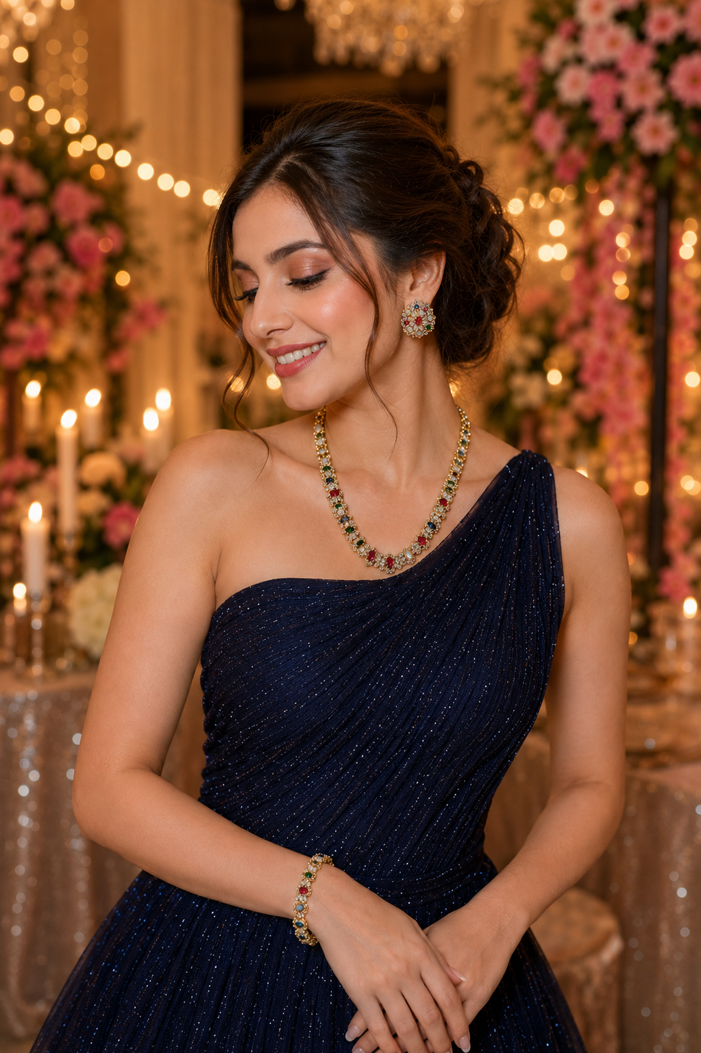 Indrayani Semi-Precious Stones Combo Set