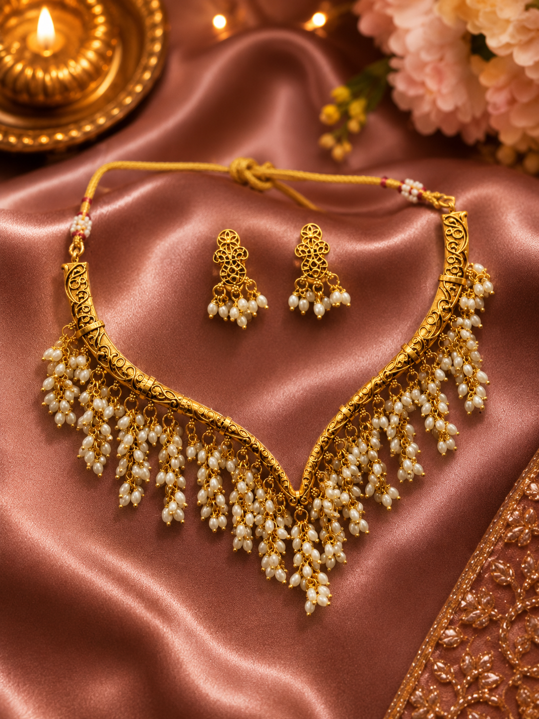 Elsa Gold Neckless Set