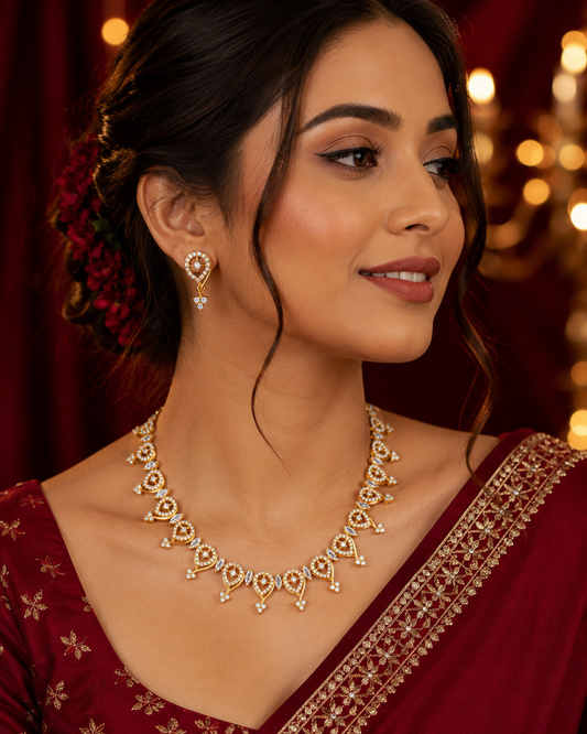 Morni Diamond Neckless Set