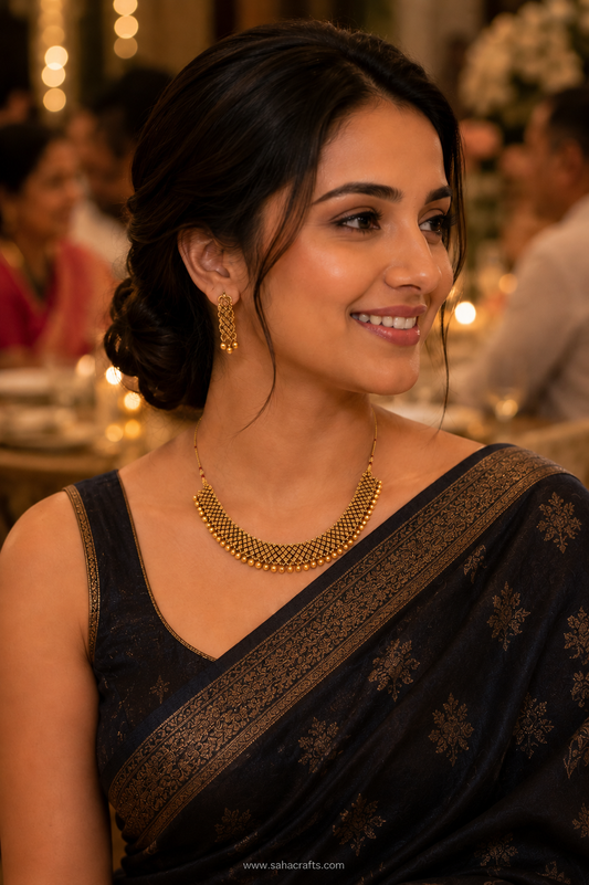 Preyashi Gold Neckless Set