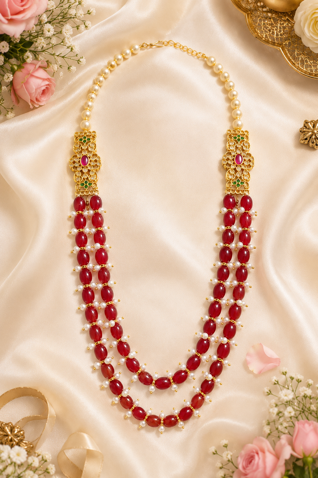Purva Ruby Long Mala