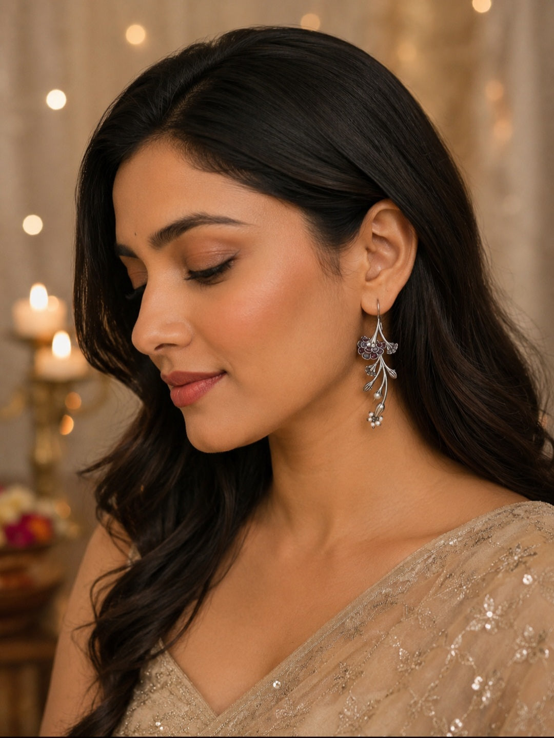 Reeti Silver Earrings