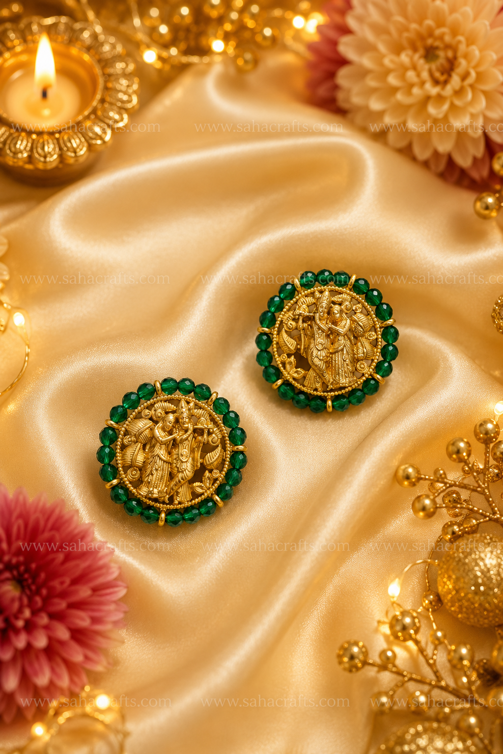 Meenakshi Emerald Choker Set