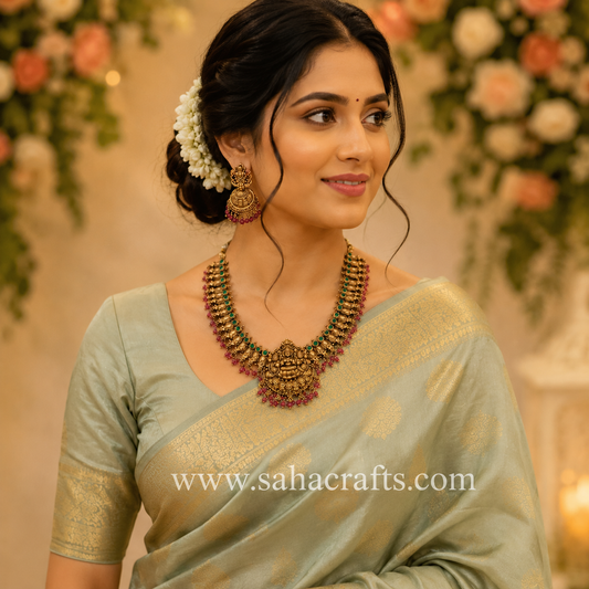Varahlaxmi Gold Neckless Set