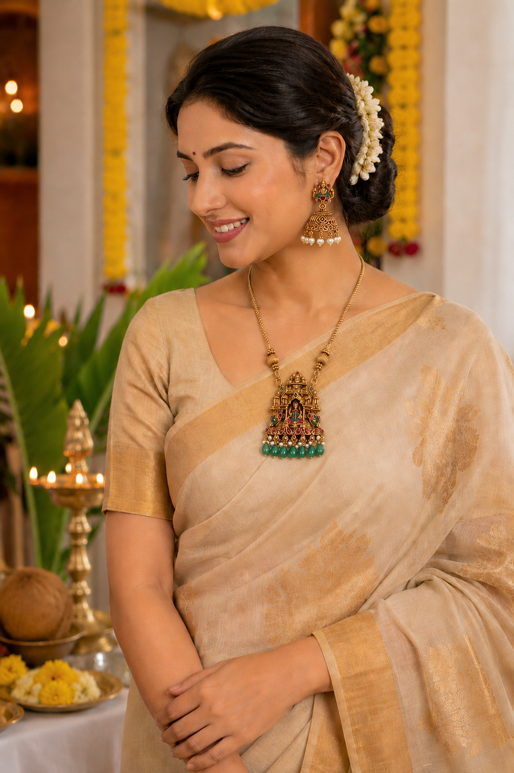 Vishnupriya Pendant Set