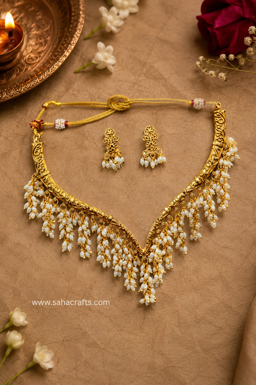 Elsa Gold Neckless Set