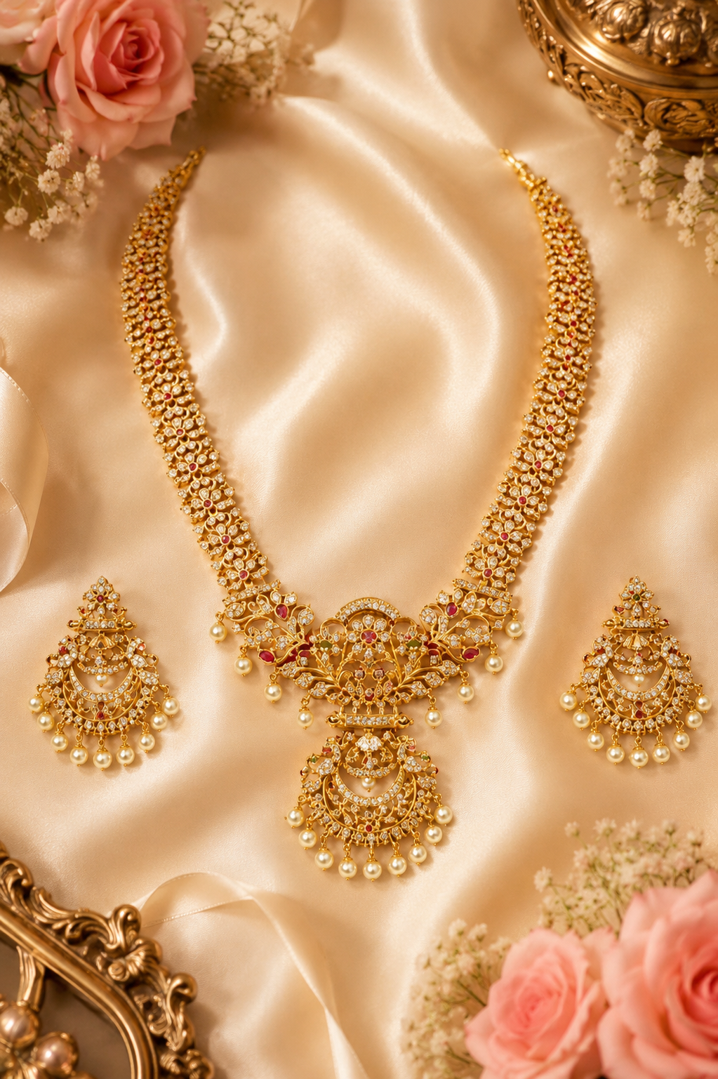 Shubh Laxmi Long Haram Set