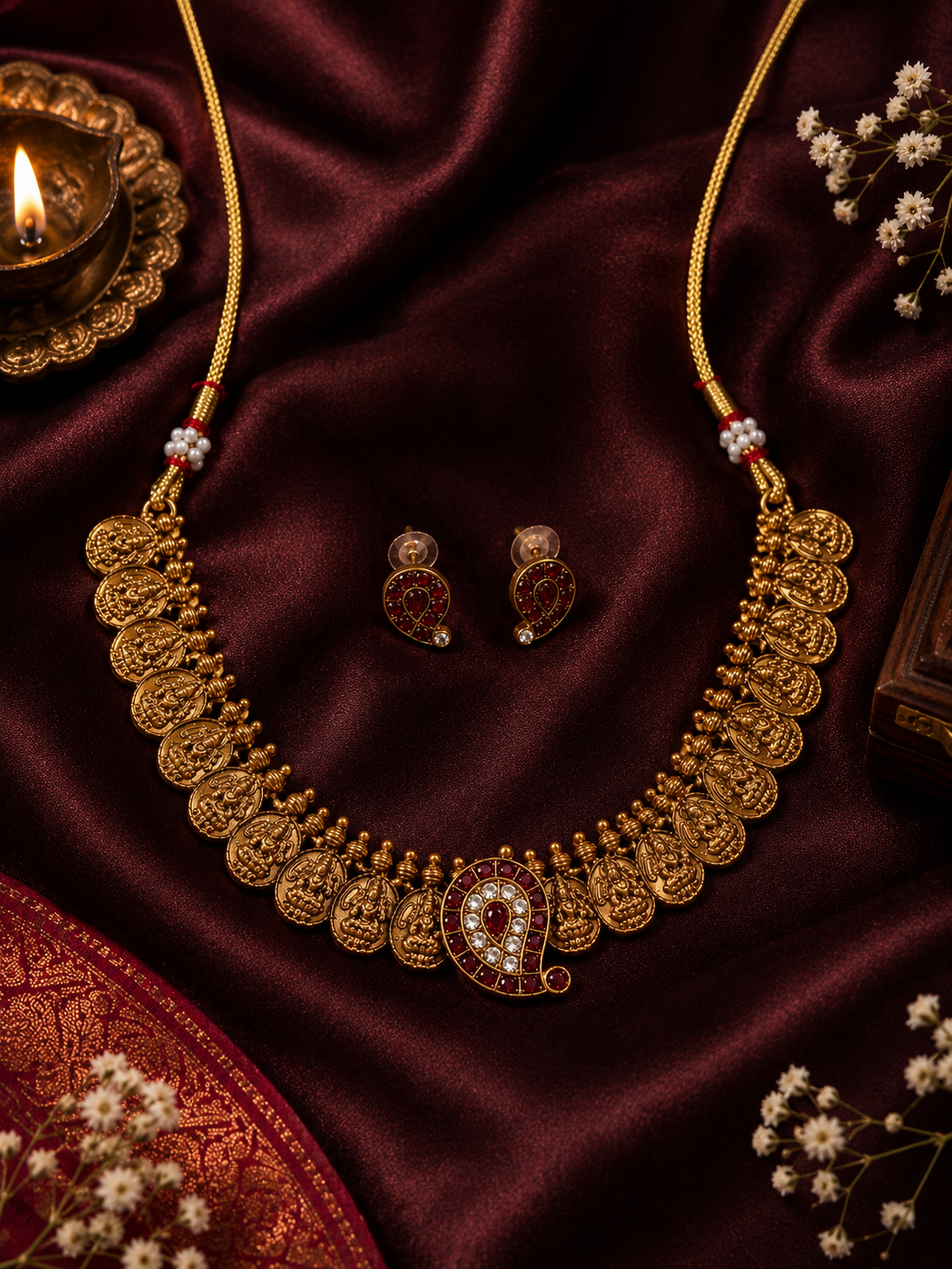 Rasili Ginni Gold Neckless Set