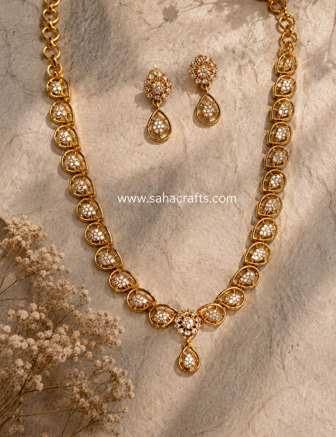 Daizy Diamond Neckless Set
