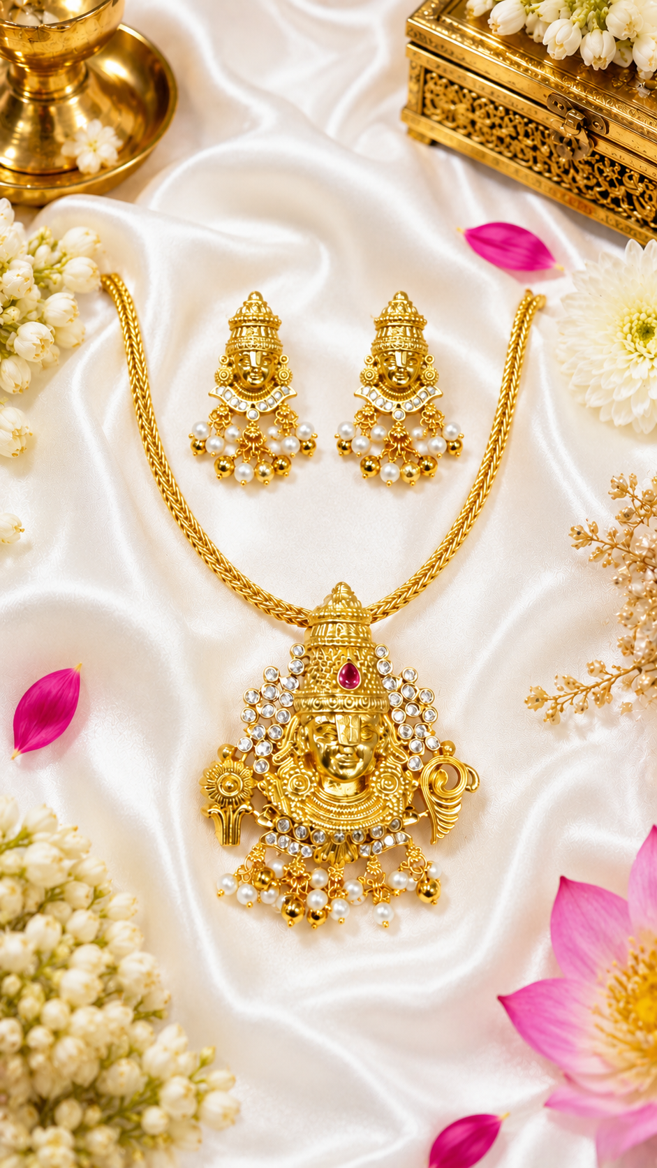 Tirumala Balaji Pendant Set