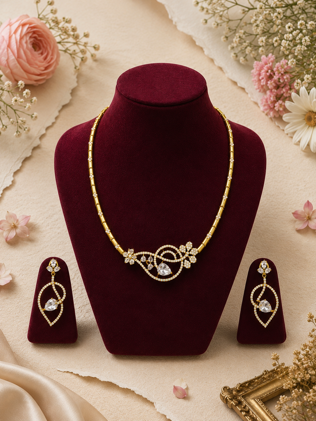 Roohani Hasli Neckless Set