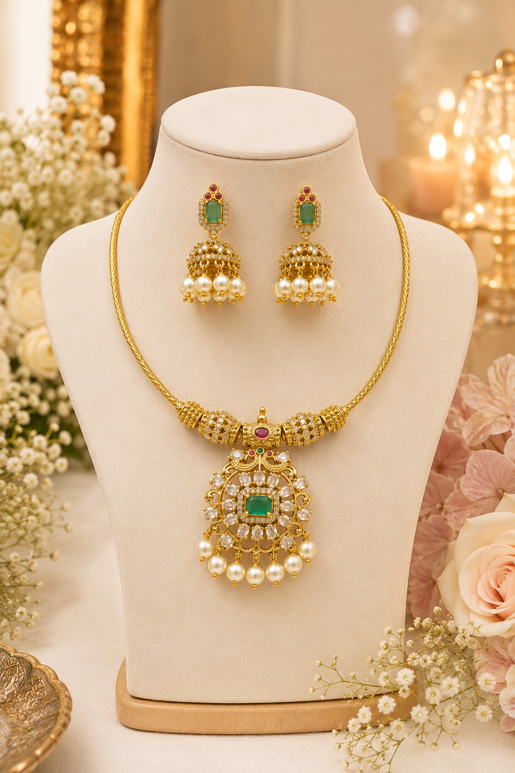 Bhavya Pendant Set