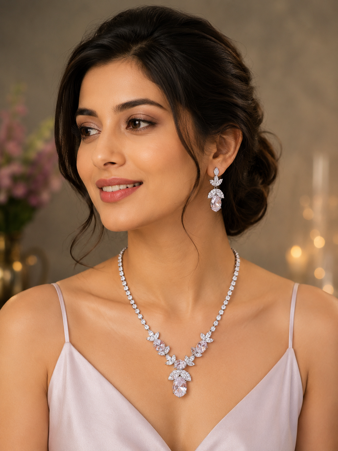 Emily Diamond Necklace Set