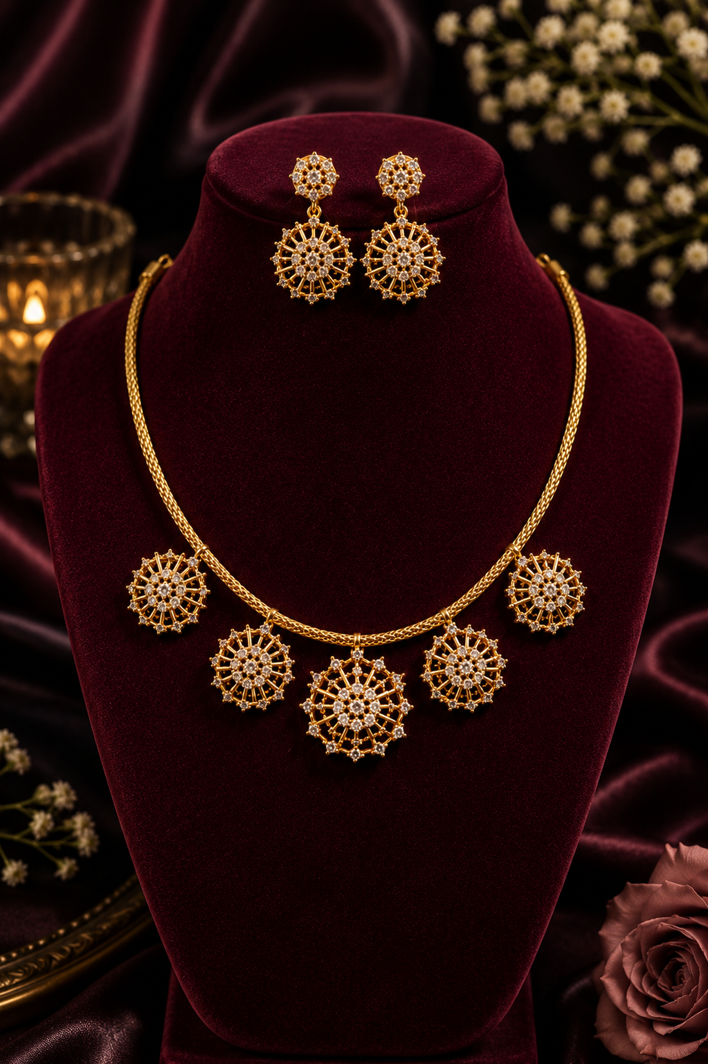 Galaxia Diamond Necklace Set