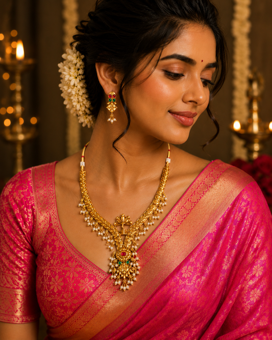 Shesha Gold Neckless Set