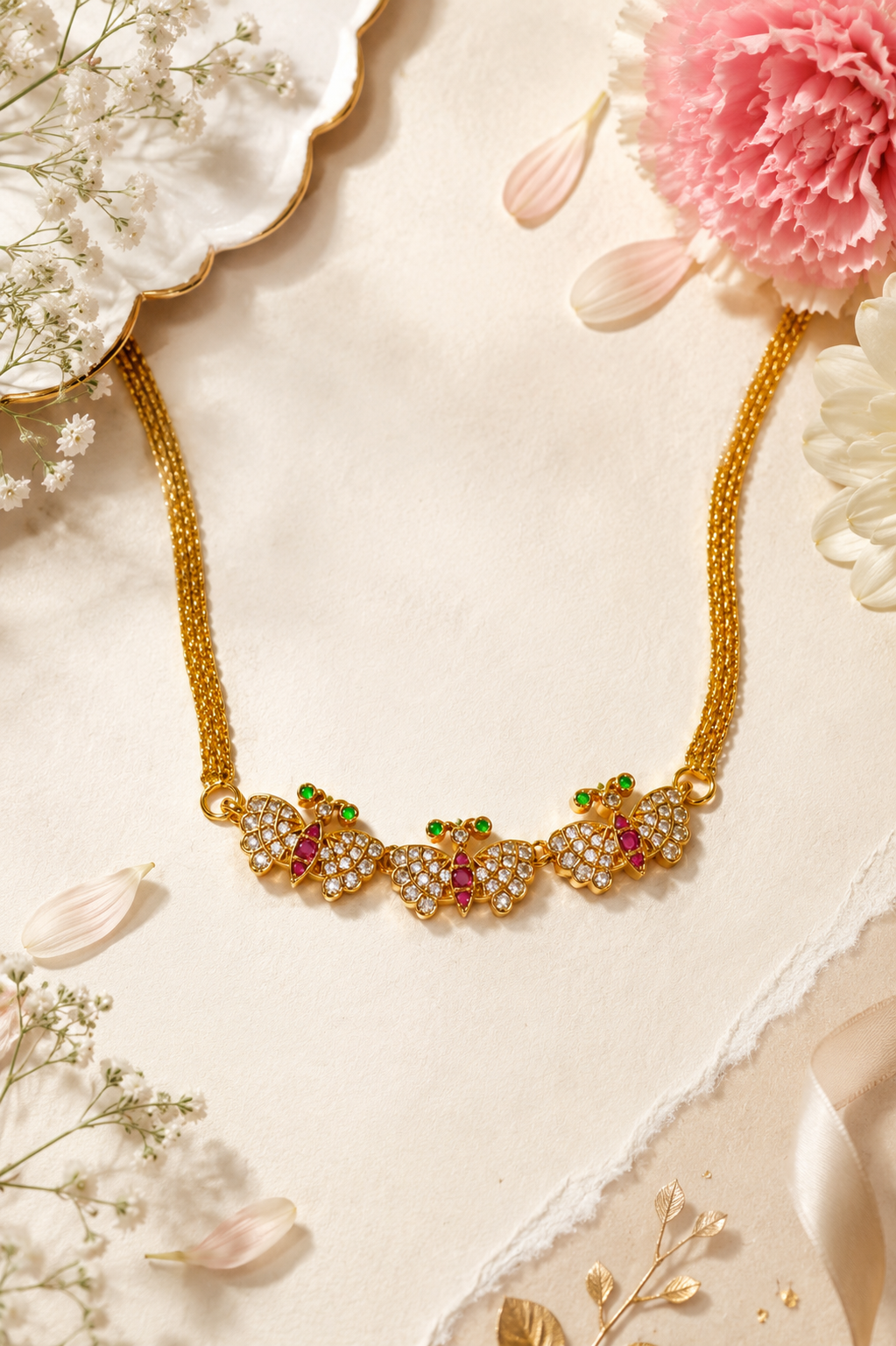 Teen Titli Choker (Earrings are not included)