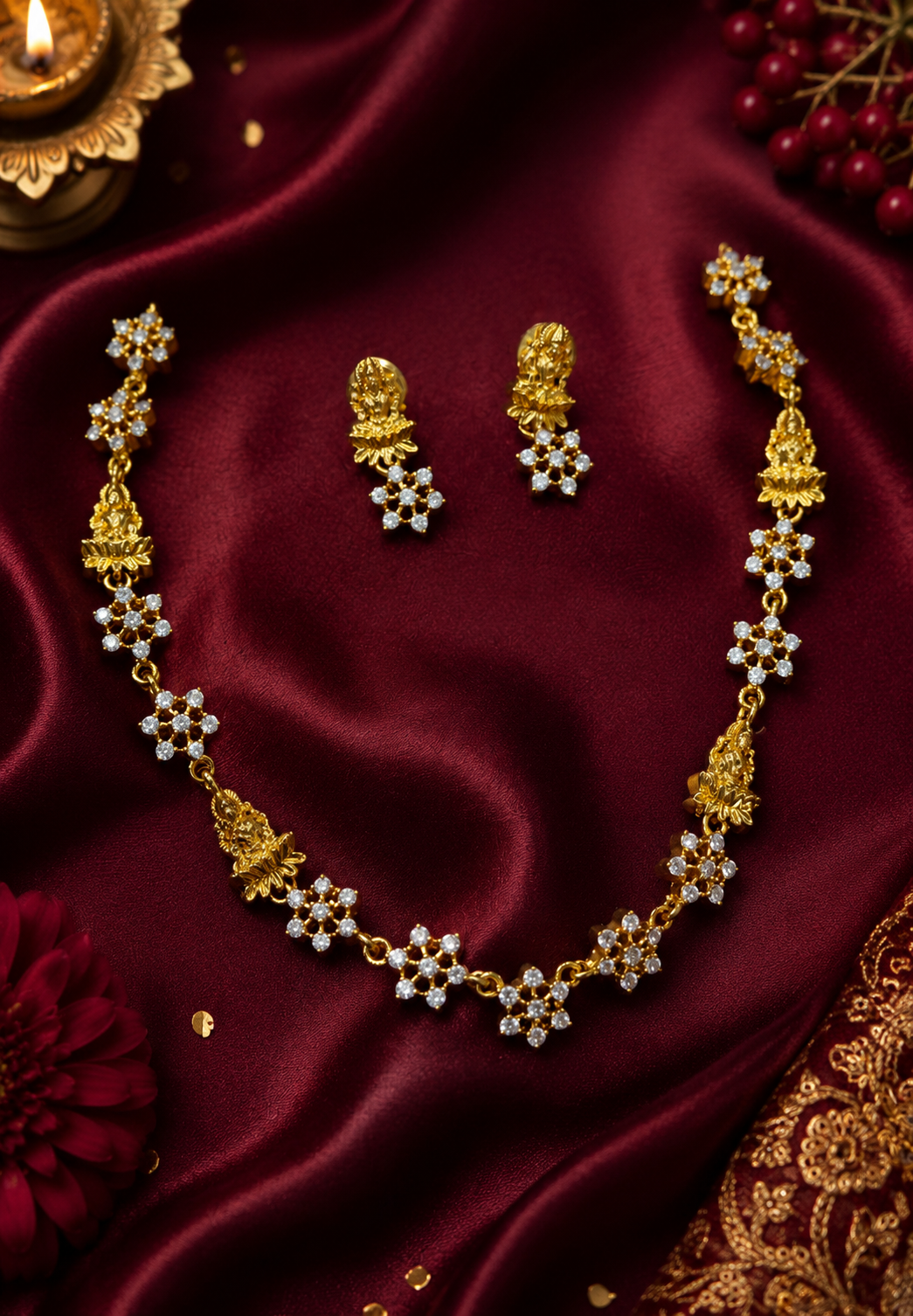 Devi Diamond Neckless Set