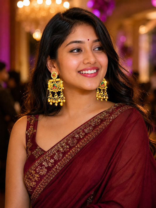 Mohini Long Kashmiri Earrings