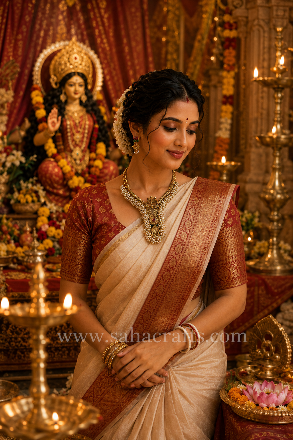 Kavya Gold Neckless Set