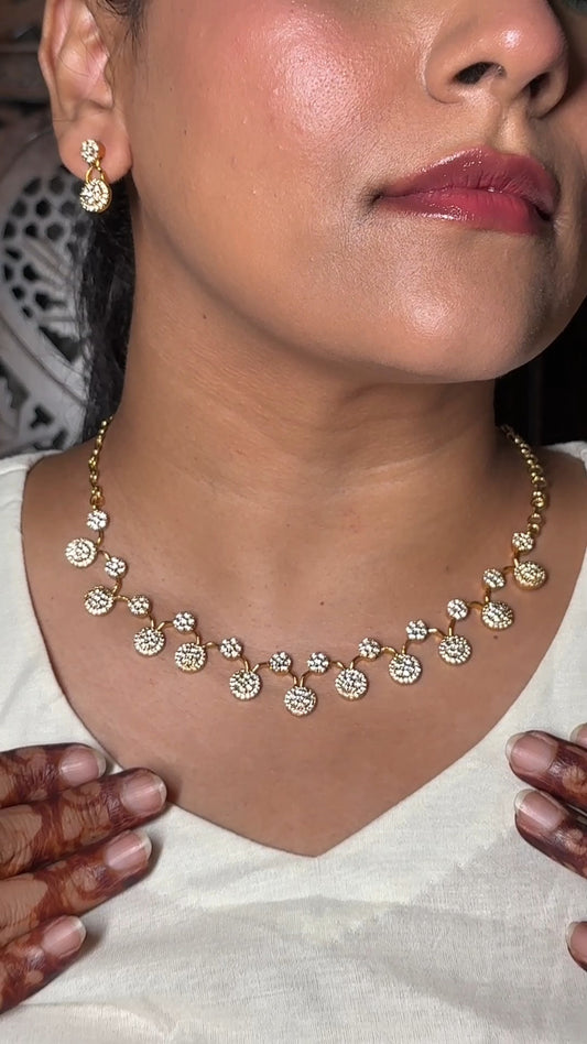 Flora Diamond Neckless Set